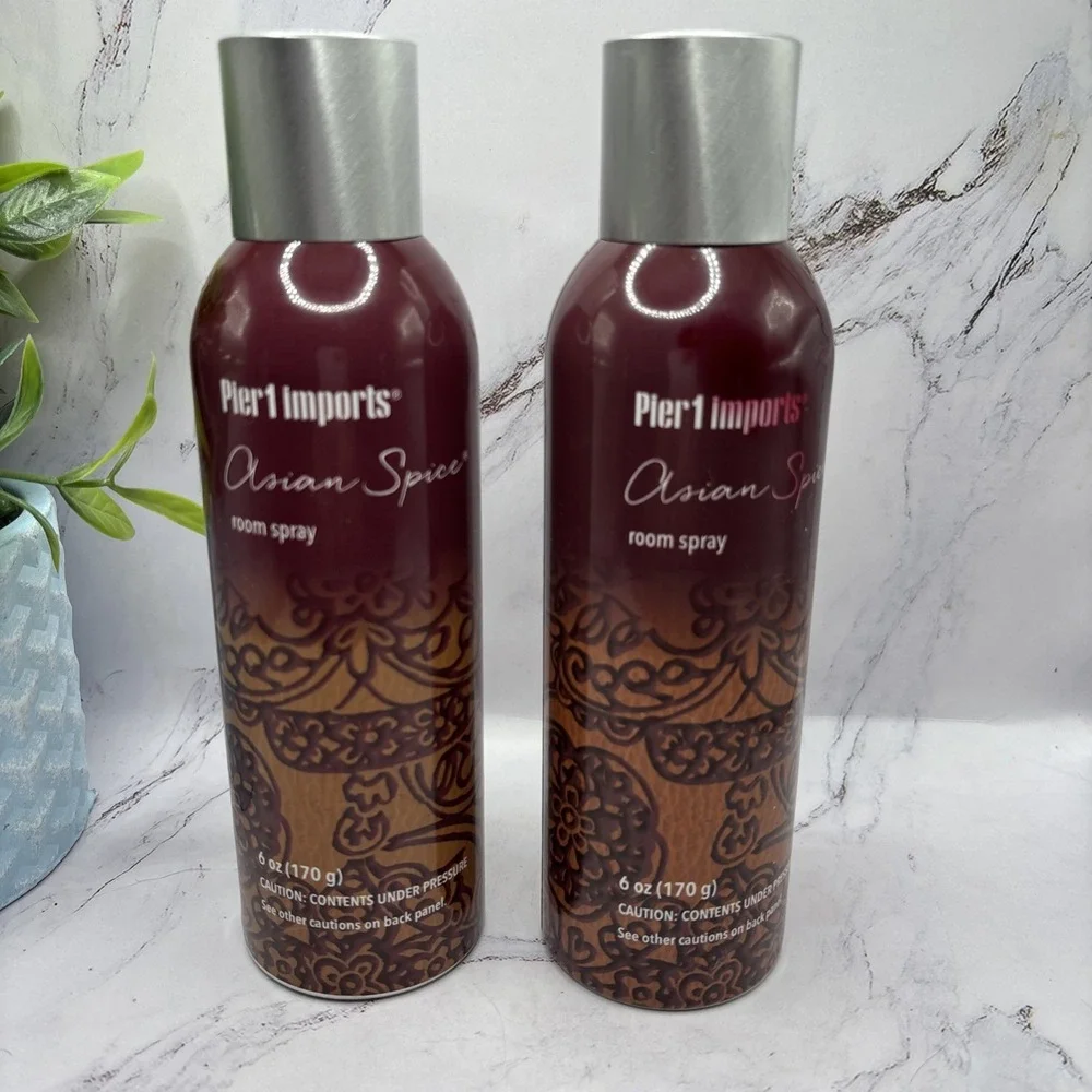 2-BRAND NEW PIER 1 ASIAN SPICE ROOM SPRAY 6oz Discontinued Rare